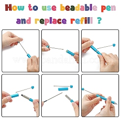 Plastic Beadable Pens&nbsp;LS-AJEW-L082-B04