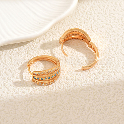 Brass Ring Hoop Earrings&nbsp;CL2799