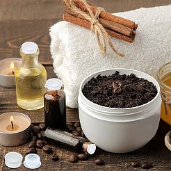 10種類のスタイルのプラスチックボトルストッパー50個  ワインボトル用  コラム  ホワイト  15~28x10~15mm  内径：9~20mm  5個/スタイル&nbsp;AJEW-GF0006-40