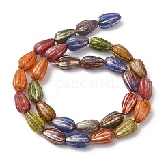 Painted Glass Beads Strands&nbsp;X-GLAA-B037-06