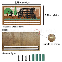 Wooden Medal Holder&nbsp;AJEW-WH20030-007