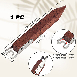 木彫り用シェービングナイフ  トリミングナイフ  鉄パーツ  ブラウン  128x18x12.5mm&nbsp;TOOL-WH0059-064A