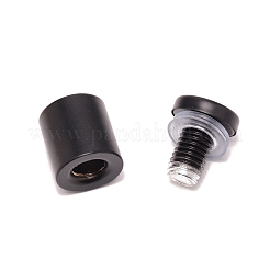 201ステンレスネジ  ネイル固定ミラーネイル装飾広告用  電気泳動黒  27.5x19mm  穴：4.9mm&nbsp;LS-FIND-WH0040-04