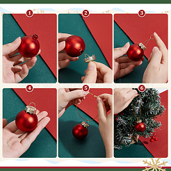200Pcs Christmas Aluminum Round Ornament Cap&nbsp;FIND-PH0027-95