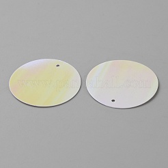 AB Color PVC Paillette/Sequin Pendants&nbsp;LS-PVC-WH0001-04D