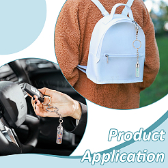 12Pcs Glass Bottle Keychain&nbsp;KEYC-UN00022