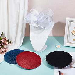 4Pcs 4 Colors EVA Cloth Round Fascinator Hat Base for Millinery Magic&nbsp;FIND-BC0014-33