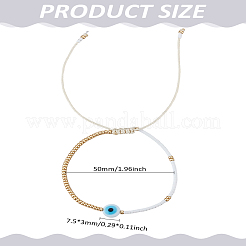 1Pc Adjustable Glass Seed Beads Braided Bead Bracelets&nbsp;BJEW-LP0002-37