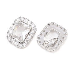 Brass Micro Pave Cubic Zirconia Charms&nbsp;KK-H287-02P-03
