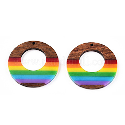 Opaque Resin & Walnut Hollow Pendants&nbsp;RESI-TAC0026-05U