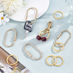 6Pcs Alloy Split Rings&nbsp;FIND-UN0007-32