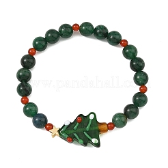 Handmade Lampwork Christmas Tree Bracelets&nbsp;BJEW-TA00758