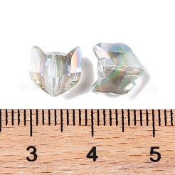 100Pcs Electroplate Glass Beads&nbsp;EGLA-P060-01B-HR01