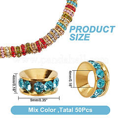 50Pcs Brass Spacer Beads&nbsp;RB-AR0003-23