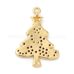 Rack Plating Brass Pave Cubic Zirconia Pendants&nbsp;KK-R150-08G-02