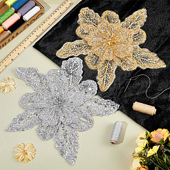 2Pcs 2 Colors Flower Decorative Corsages for Clothing Accessories&nbsp;FIND-NB0006-52