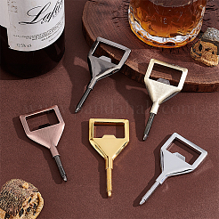 5Pcs 5 Colors Zinc Alloy Red Wine Beer Bottle Corkscrew Opener Handle Accessories&nbsp;AJEW-UN0001-44