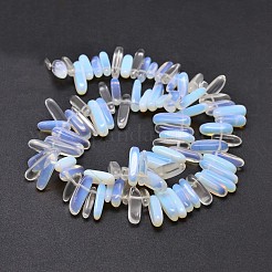オパライトナゲットビーズ連売り  8~30x5~12mm  穴：1mm  約15.3インチ〜15.7インチ&nbsp;G-E271-51