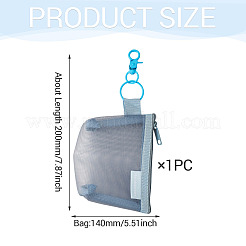 Nylon Mesh Zipper Wallets&nbsp;HJEW-TAC0186