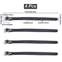 4Pcs Cowhide Leather Luggage Tag Straps&nbsp;AJEW-DJ0001-05A
