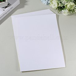 粘着ステッカー用紙  レーザープリンター用  ホワイト  296x210x0.15mm&nbsp;AJEW-WH20064-09C