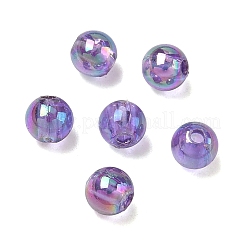 Medium Orchid AB Color Transparent Acrylic Round Beads&nbsp;X-PL732-10