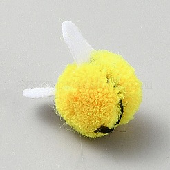 ポリエステルの蜂  DIY縫製装飾用品  きいろ  20~27x19.5~29x20mm&nbsp;DIY-WH0622-606