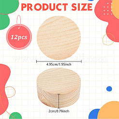 松材のシート  フラットラウンド  モカシン  49.5x20mm&nbsp;WOOD-WH0124-150A