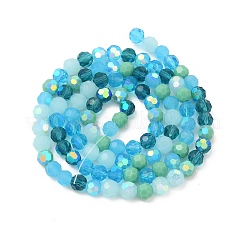 Electroplate Glass Beads Strands&nbsp;EGLA-P048-A01
