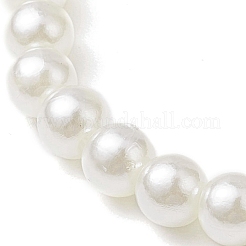 ABS Plastic Imitation Pearl Beads Stretch Bracelets&nbsp;BJEW-JB11112