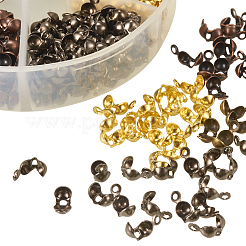 Multicolor Iron Round Spacer Beads with Box for Jewelry Making 7~8x3.6~4x3mm&nbsp;IFIN-PH0001-07-NF