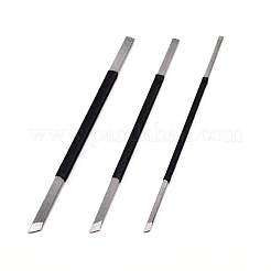 鉄の彫刻ナイフセット  DIYワークカット用  クラフト  スクラップブッキングツール  プラチナ  14.6x0.55x0.3cm  3個/セット&nbsp;TOOL-WH0134-30