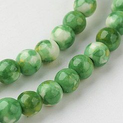Natural Ocean White Jade Bead Strands&nbsp;G-G916-6mm-02
