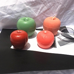 プラスチックキャンドル型  キャンドル作りツール用  リンゴの形  透明  81x70x67mm  穴：40mm  内径：61mm&nbsp;DIY-I035-10