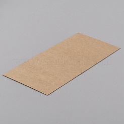 長方形クラフト紙昇華カーコースターディスプレイカード  小麦  17.3x7.8x0.05cm&nbsp;CDIS-WH0024-18B-02