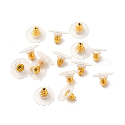 Brass Bullet Clutch Earring Backs&nbsp;KK-I057-G