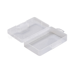 ポリプロピレン製プラスチックビーズ収納ケース  長方形  透明  14.5x9x4cm&nbsp;X-CON-E015-09
