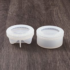 蝶結び DIY シリコン 収納ボックス 型  レジン型  UVレジン用  エポキシ樹脂工芸品作り  ホワイト  50x26~28mm&nbsp;DIY-B076-07