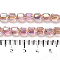 Electroplate Glass Beads Strands&nbsp;EGLA-D030-19O