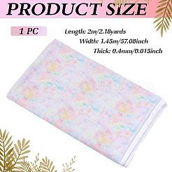 ポリエステルとスパンデックスの生地  衣料品用  カラフル  2000x1450x0.4mm&nbsp;DIY-WH0671-084