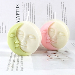DIY Human Face Shape Sun Moon Eclipse Candle Silicone Molds&nbsp;PW-WG76860-01