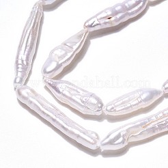 Natural Baroque Pearl Keshi Pearl Beads Strands&nbsp;PEAR-S010-30-03
