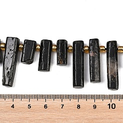 Natural Black Tourmaline Beads Strands&nbsp;G-F829-A03-01