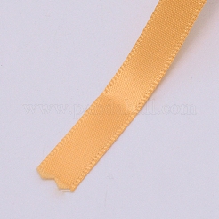 ポリエステルリボン  フラットリボン  オレンジ  10mm&nbsp;OCOR-WH0033-21K