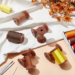 Wood Thread Bobbins&nbsp;TOOL-WH0159-36A