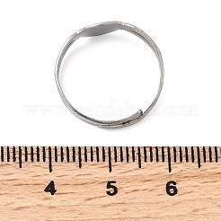 316 Stainless Steel Pad Ring Settings&nbsp;X-STAS-D375-03P