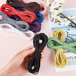 ジュエリー製作用綿糸スレッド  3プライ  ミックスカラー  2.3mm  10bundles / set&nbsp;OCOR-PH0003-65