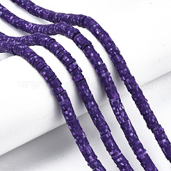 Handmade Polymer Clay Beads Strands&nbsp;CLAY-R089-6mm-161