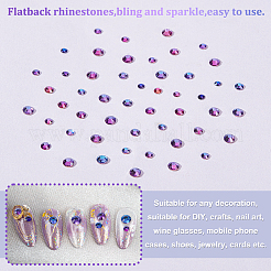 3200Pcs 4 Styls Flat Back Glass Cabochons&nbsp;GLAA-GA0001-64