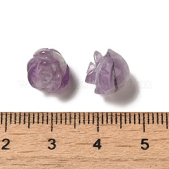 Natural Amethyst Carved Flower Scattered Beads&nbsp;G-O156-B-37